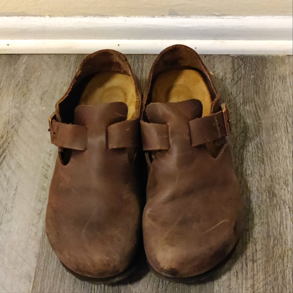 Birkenstock London Size 38 Oiled Leather Habana